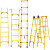 关节梯凳凳子关节梯电工升降梯登高梯单梯绝缘人字梯平台高低玻璃 伸缩单梯8米