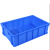 宜统 加厚塑料周转箱 零件物料盒 收纳整理配件箱 物流胶框长方形 蓝色 长710宽455高180mm