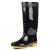 回力 HXL867 防水雨鞋 户外下雨天不易滑雨靴胶鞋耐磨水鞋男士款 高筒 黑色 39 