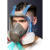 麦可辰防尘面罩全脸防毒面具全面罩喷漆化工专用全脸防尘护目防护面罩放 防雾防尘毒全面具套装