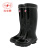 双安 工矿靴 BX001 半筒26cm 45码 带反光条 橡胶材质 矿用雨靴 防滑耐磨舒适