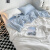 BLISS水星家纺出品北欧床上四件套夏季冰丝被套床单被罩学生宿舍三件套 克莱因-条纹 1.2m三件套【被套适合150x200被
