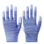 手套劳保耐磨工作尼龙工业薄款带胶干活女男防滑胶皮涂指薄 36双条纹涂指（蓝色） M号（中号）
