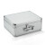 铝合金密码箱手提箱证件收纳箱保险箱仪器设备展示箱五金工具箱 小号圆角黑色扣锁 空箱