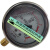 三叶罗茨鼓风机配件不锈钢气压表YN60真空负压表耐震径向压力表 压力表(0-0.16Mpa)_加开关一套