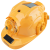 瑞谧太阳能子内置空调制冷工地安全双充电夏季施工降温蓝牙头盔 红色太阳能(双风扇16000)-送充电线