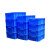 周转箱加厚塑料胶框蓝色长方形胶箱收纳胶框物流箱塑料筐子箱 3号周转箱红340*260*126mm 大 号