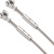 德岐 304不锈钢钢丝绳锁紧器 立柱钢丝绳紧线器卡头 钢丝绳接线器锁扣 叉型3mm(M款固定) 