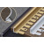 IGIFTFIRE定制铝合金木地板收边条金属可弯曲极窄包边条弧形瓷砖收口条门缝 5mm鱼骨收边条 2.7m