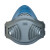 3M 3200及升级版防尘口罩面具防工业粉尘打磨煤矿焊接铸造防尘口罩 HF-52面具配1705滤棉20片