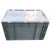 定制灰色物流箱加厚周转箱EU箱汽配箱储物箱胶箱长方形带盖工业塑料箱 外径300*200*147 蓝色