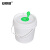 安赛瑞 湿巾桶 密封抽拉式塑料纸巾桶 化工酒精消毒桶 不含纸巾 白色 10L 6A00469