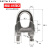 304不锈钢钢丝绳夹头 u型卡头锁扣卡扣 紧固重型 双卡 不锈钢卡头 M30