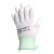 Rockwell PU胶涂层涂掌针织无尘精细电子作业装卸打包手套劳保手套透气工作手套 白色PU1001 L