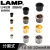 LAMP日本蓝普穿线孔穿线盒线盒装饰圈金属合金设备分割式线孔CHC-S CHC-S26BL：一只