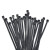 海斯迪克 国标自锁式尼龙扎带黑色 理线带束线带 2.5mm*100mm(100条) HKA-228