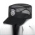 LISM新式保安帽物业门卫执勤帽春夏款网眼可调节男女通用平顶作训 黑色发一顶 可调节 适合头围55-61