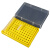 定制0.2ml96孔离心管盒ep管盒冰盒pcr管盒八连管盒PCR板架8/12连管盒 黄色(无盖)