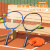 聪泰博卡网球拍网球训练器回弹初学者大学生网拍单人打 白色网拍无