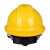 飞迅 工地头盔 建筑 领导 V型透气安全帽ABS加厚透气 防砸 穿刺 防震 黄色 