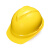 梅思安 MSA V-Gard500 ABS豪华有透气孔V型安全帽 附下颚带 超爱戴帽衬 工地施工建筑V型安全帽 黄色 1顶 可定制