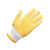 普辛(PUXIN) 点胶点塑手套 劳保手套加厚耐磨防滑涂胶手套工地工作棉纱线手套 黄色点胶手套24付