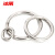 冰禹 不锈钢圈焊接钢环 实心圆环O型环 M10×100（2个）BK-15