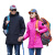 大杨2788冲锋衣 三合一户外防寒保暖防泼水防风透气外套两件套女款 玫红色 3XL码 定制