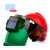 定制安全帽电焊面罩防护罩脸部头戴式全自动变光焊帽烧焊氩弧焊工 大视野+红色安全帽+10个保护片