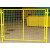 车间隔离网仓库围栏网工厂设备隔断框架铁丝网可移动护栏栅 1.8米*2米 黄色 绿色现货