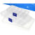 多格零件盒收纳盒透明塑料电子元件盒配件分类格工具箱小螺丝盒子 可拆分10格（1个