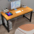 木以成居电脑桌台式加厚桌面家用书桌学习桌学生写字桌子黄檀木色100*60cm