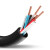 凤达 中型橡套软电缆 YZ-300/500V-5*1 黑色 100m