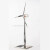 仁聚益太阳能风机模型银色风力发电机风车玩具风能行业办公摆件 银色 lo