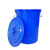 兰诗（LAUTEE）DA2149 大号塑料桶工业储存胶桶带盖圆形储水桶 蓝色160升【无盖】