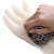 冰禹 BY-77S 防滑耐磨工业乳胶橡胶手套 劳保保洁手套 33cm白色长款丁腈 M码（1双）