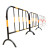 京铣铁马护栏加厚 道路围栏 市政护栏 道路施工护栏 隔离栏公路护栏 1.2米*2米黑黄铁马