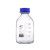 定制四氟盖 棕色流动相液相溶剂瓶液相色谱瓶50 500 1000ml蓝盖试剂瓶 1孔流动液相瓶盖