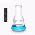 三角烧瓶 耐高温烧瓶 加厚摇瓶 教学实验化验室带刻度锥形瓶 三角瓶50/100/150/250 50ml (大B口)