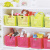 INOMATA 日本进口玩具整理收纳筐桌面零食储物篮厨房卫浴杂物盒套装 长方形宽形 绿色+玫瑰粉（2只装）