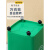 定制适用带轮子垃圾桶商用大容量带盖大号环卫户外餐饮垃圾箱厨房 30L分类桶(可回收物)有轮 送1卷