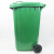 冰禹 BY-6262 分类垃圾桶 户外塑料分类垃圾箱 绿色 加厚240L带轮