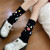 Lolita软妹中筒堆堆袜Y2K纽扣童趣可爱亚文化针织腿袜jk护腿套 白色