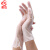 者也【CE欧盟认证】一次性PVC手套 加厚检查手套 100只食品级餐饮家务烘焙手套透明家务手套 M码