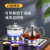 FUNORK全自动上水电热水壶电茶壶泡茶专用烧水器茶台烧水壶一体机茶桌茶几嵌入式茶具 蒸茶款不锈钢色（37x20cm）