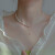 克拉苏（CRASSUS）蝴蝶珍珠项链女新款时尚高级复古气质锁骨链生日礼物送女友送女友 蝴蝶珍珠项链