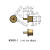 镀金Pogopin连接器铜柱母头圆形导充电铜针实心触点界面接触插针 T1414