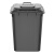 舒蔻（Supercloud）大号塑料分类垃圾桶小区环卫户外带轮加厚垃圾桶 30L加厚黑色分类防护垃圾