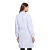 劳博士 LK043 白大褂 工作服学校化学实验室服护士服药店工装白色 纽扣袖 女XL