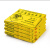 灵龙八方平口连卷垃圾袋诊所黄色塑料袋60*70cm适用于30L垃圾桶 100只